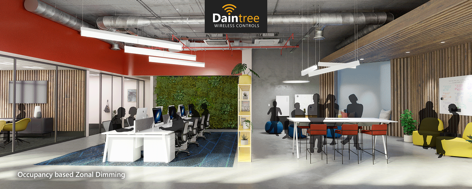 Daintree Wireless Controls Occupancy based Zonal Dimming