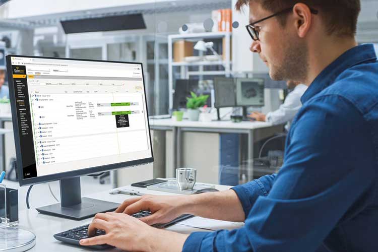man working on daintree controls software man working on daintree controls software