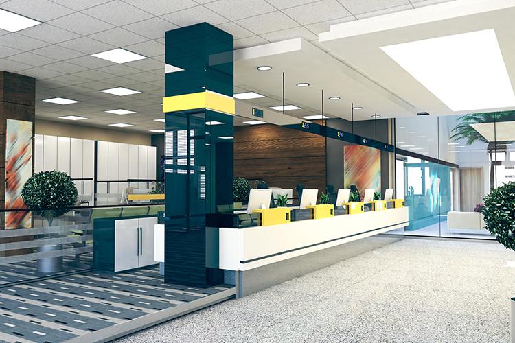 Bank Lobby