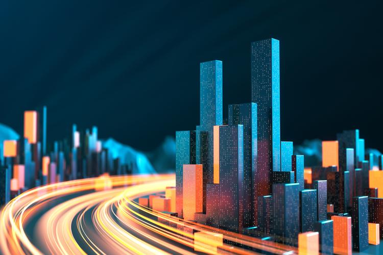 Colorful Building Graphic 